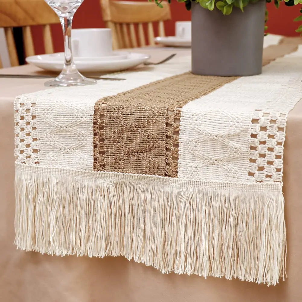 Boho Fringe Table Runner