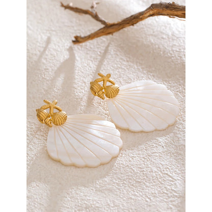 Ocean Muse Shell Earrings