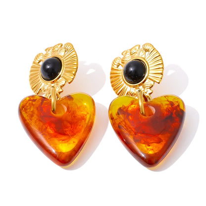Amber Glow Earrings