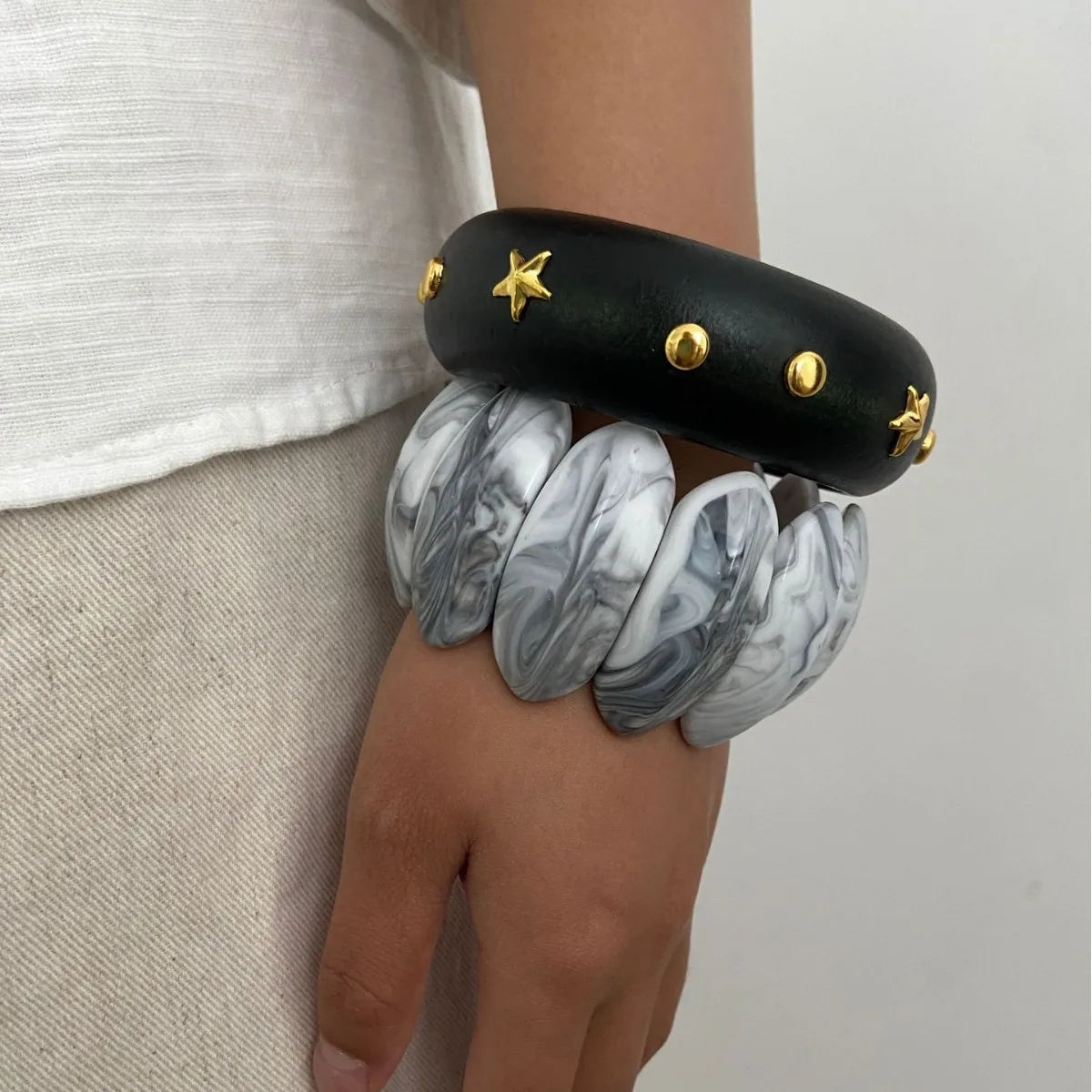 Mystic Moon & Starlit Stone Bangles