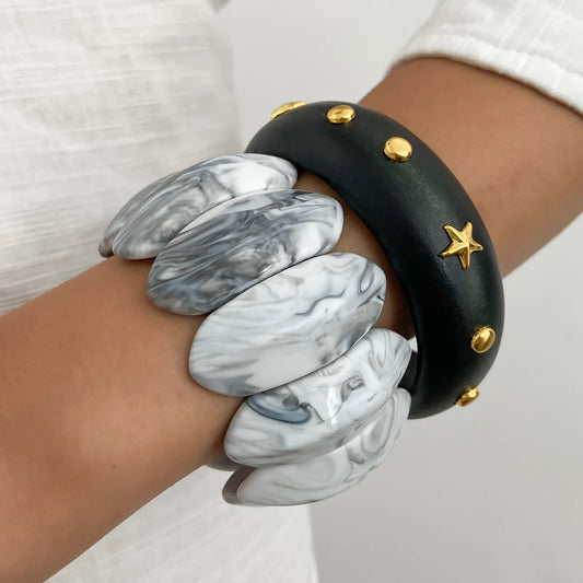 Mystic Moon & Starlit Stone Bangles