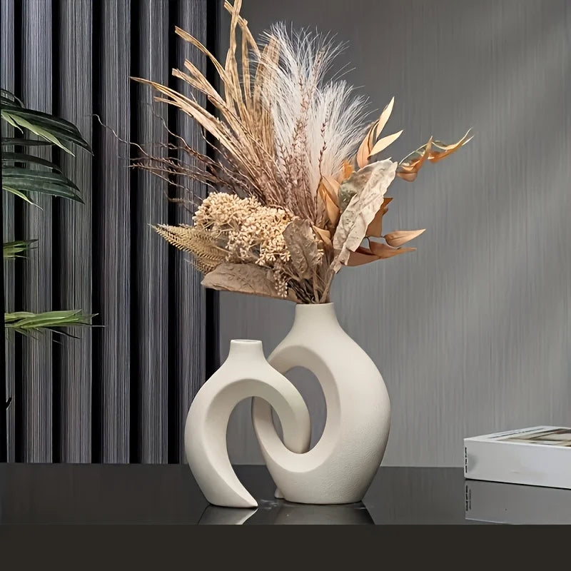 Ethereal Loop Ceramic Vases