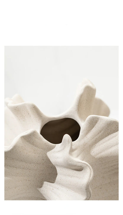 Boho Ceramic Vase - Wave Collection