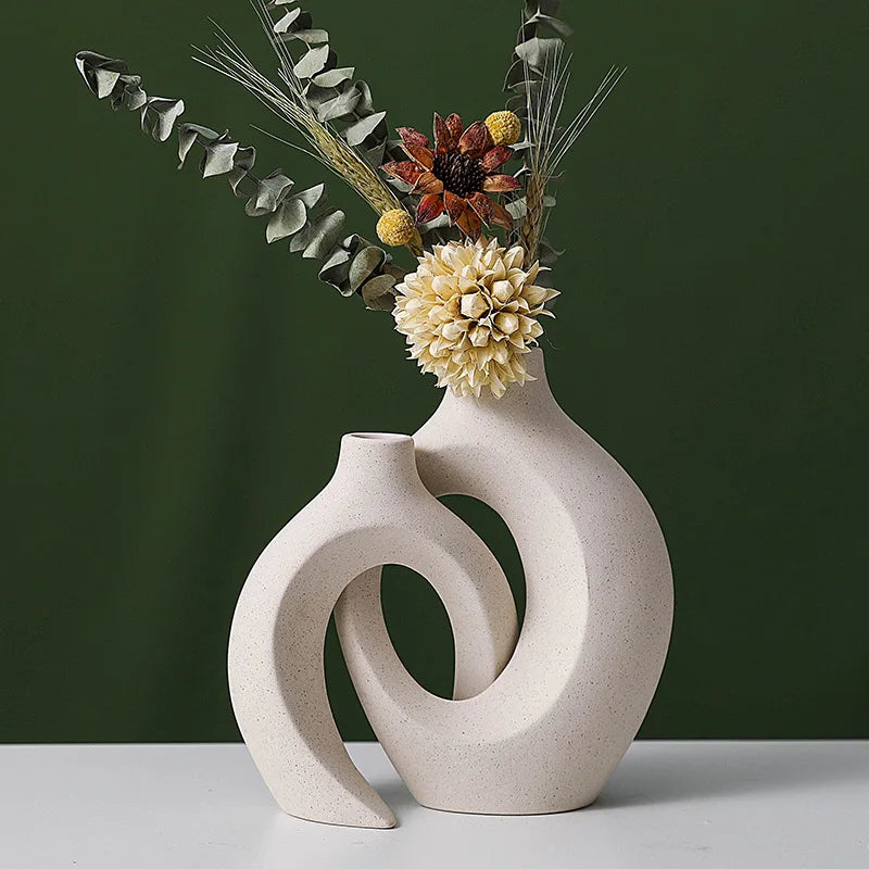 Ethereal Loop Ceramic Vases