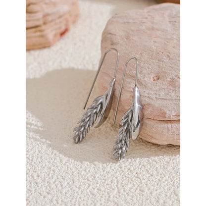 Wheat Charm Drop Earrings