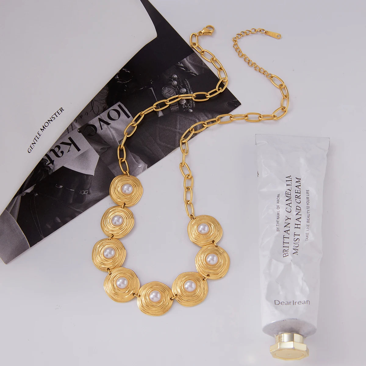 Golden Solstice Bloom Necklace