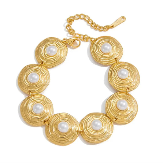 Golden Solstice Bloom Bracelet