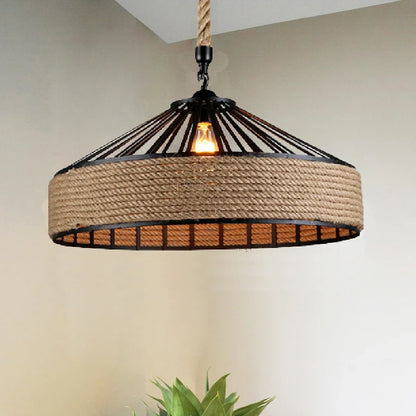 Vintage Aura Hemp Pendant Lamp