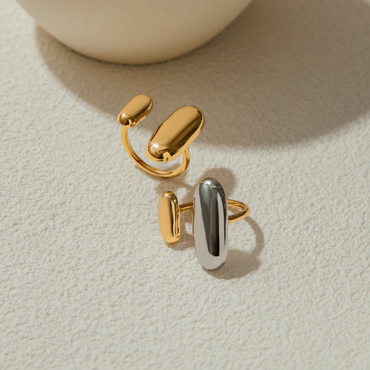Lunar Pebble Rings