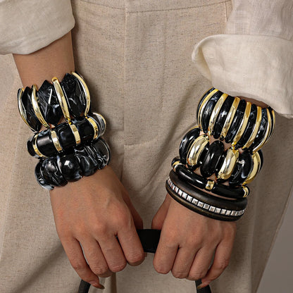 Midnight Eclipse Boho Bangle Set