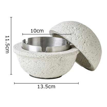 Spherical Concrete Ashtray