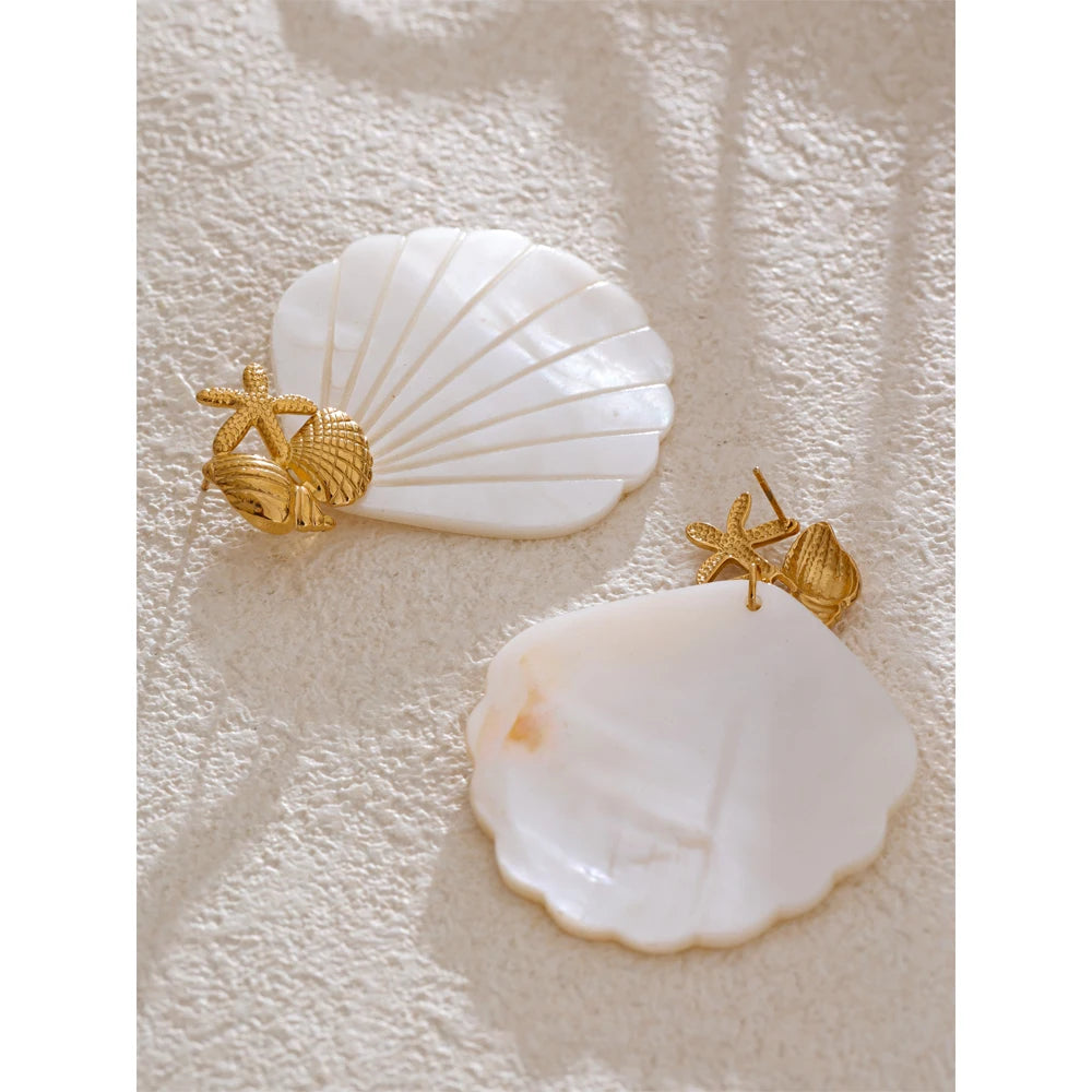 Ocean Muse Shell Earrings