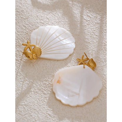 Ocean Muse Shell Earrings