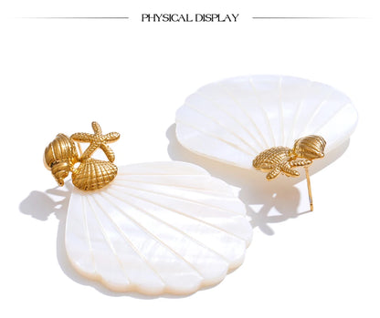 Ocean Muse Shell Earrings