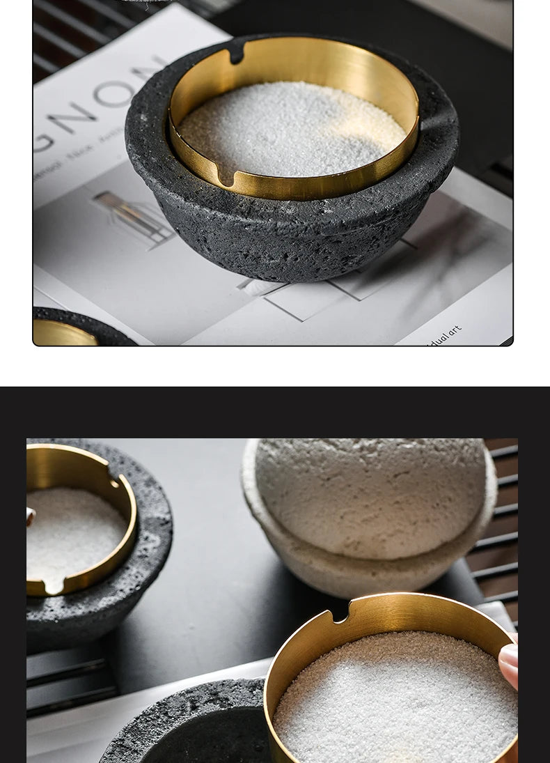 Spherical Concrete Ashtray