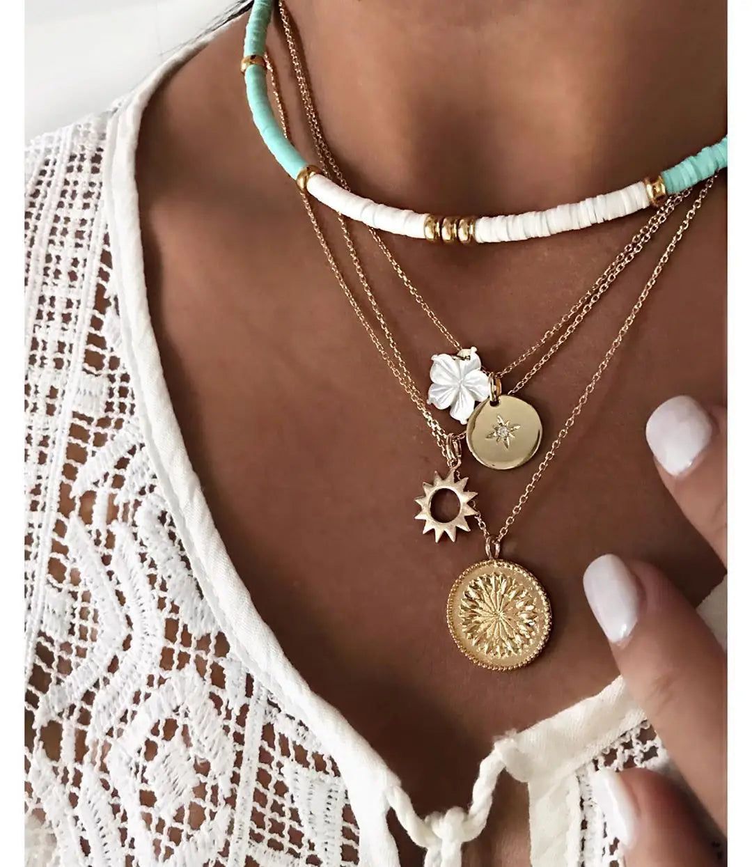 Coastal Dreams Layered Necklace Collection