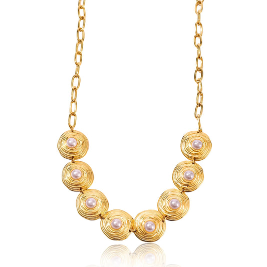 Golden Solstice Bloom Necklace
