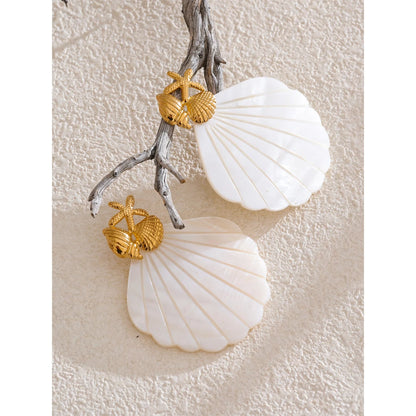 Ocean Muse Shell Earrings