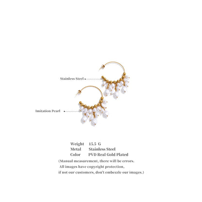 Sirena Pearl Hoops