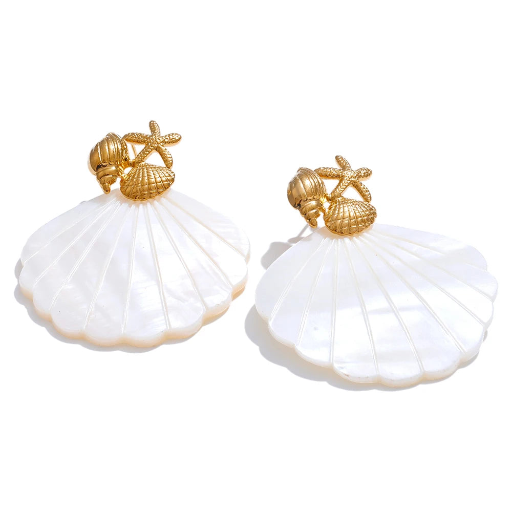 Ocean Muse Shell Earrings