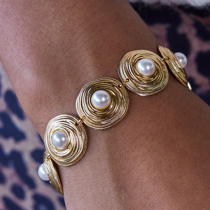 Golden Solstice Bloom Bracelet