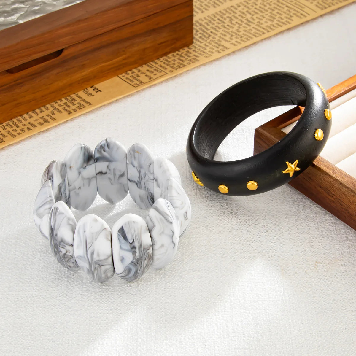 Mystic Moon & Starlit Stone Bangles