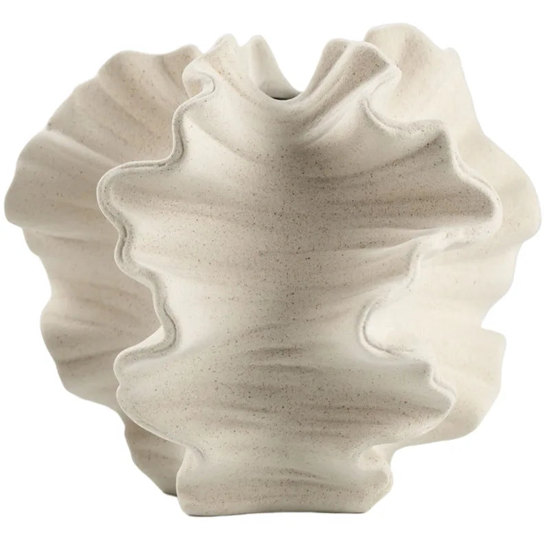 Boho Ceramic Vase - Wave Collection