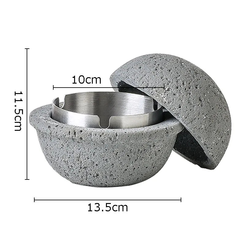 Spherical Concrete Ashtray