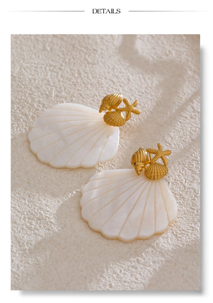 Ocean Muse Shell Earrings