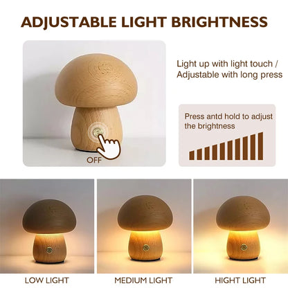 Luna Glow Mushroom Lamp