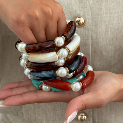 Boho Pearl Mirage Bangles