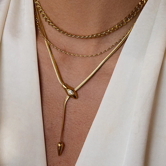 Golden Serpent Necklace