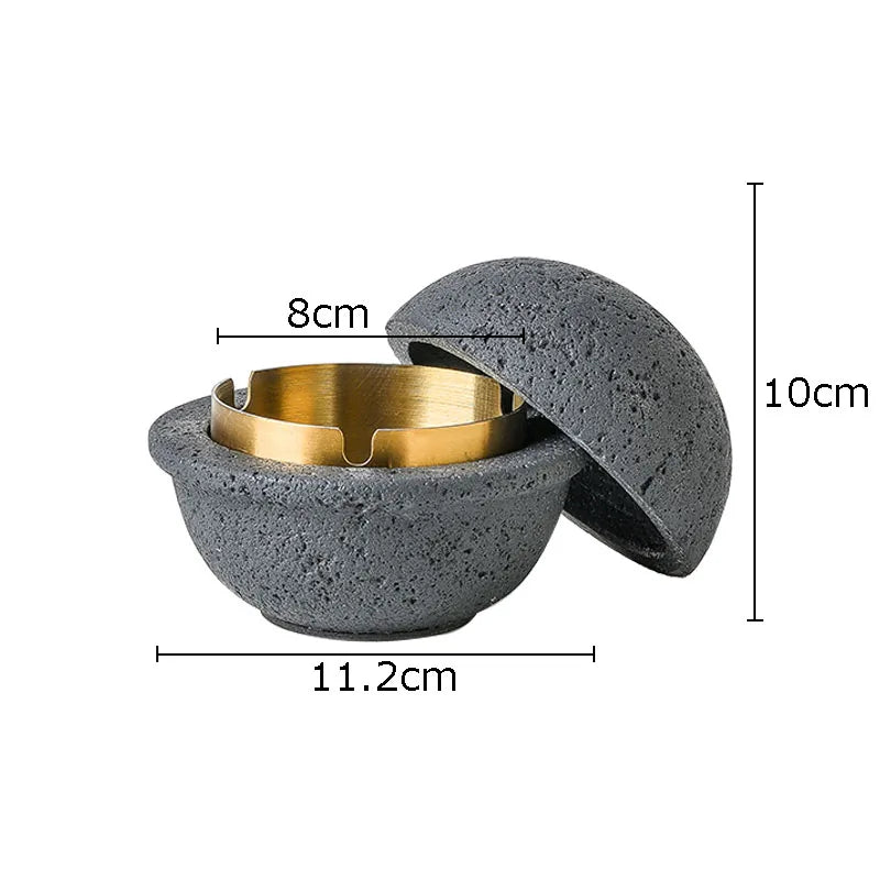 Spherical Concrete Ashtray