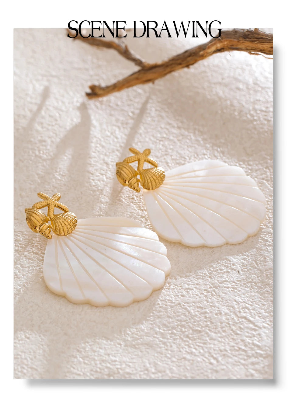 Ocean Muse Shell Earrings