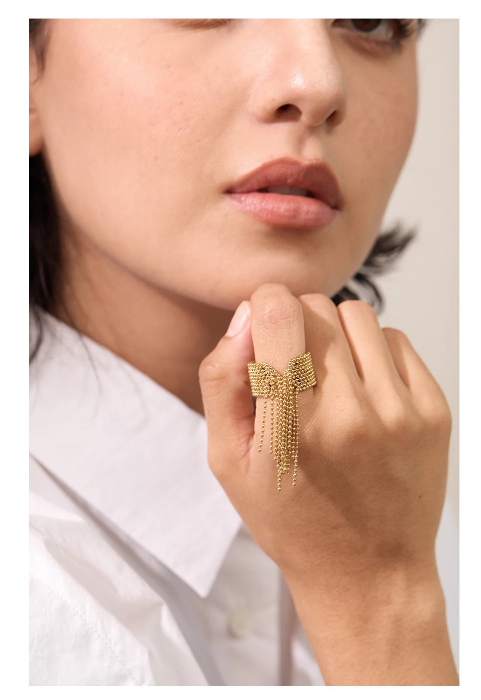 Cascade Fringe Ring