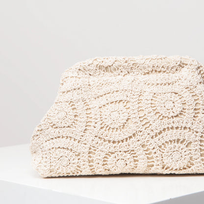 Boho Lace Crochet Clutch