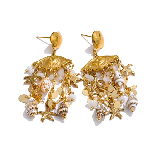 Ocean Bloom Boho Earrings