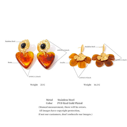 Amber Glow Earrings