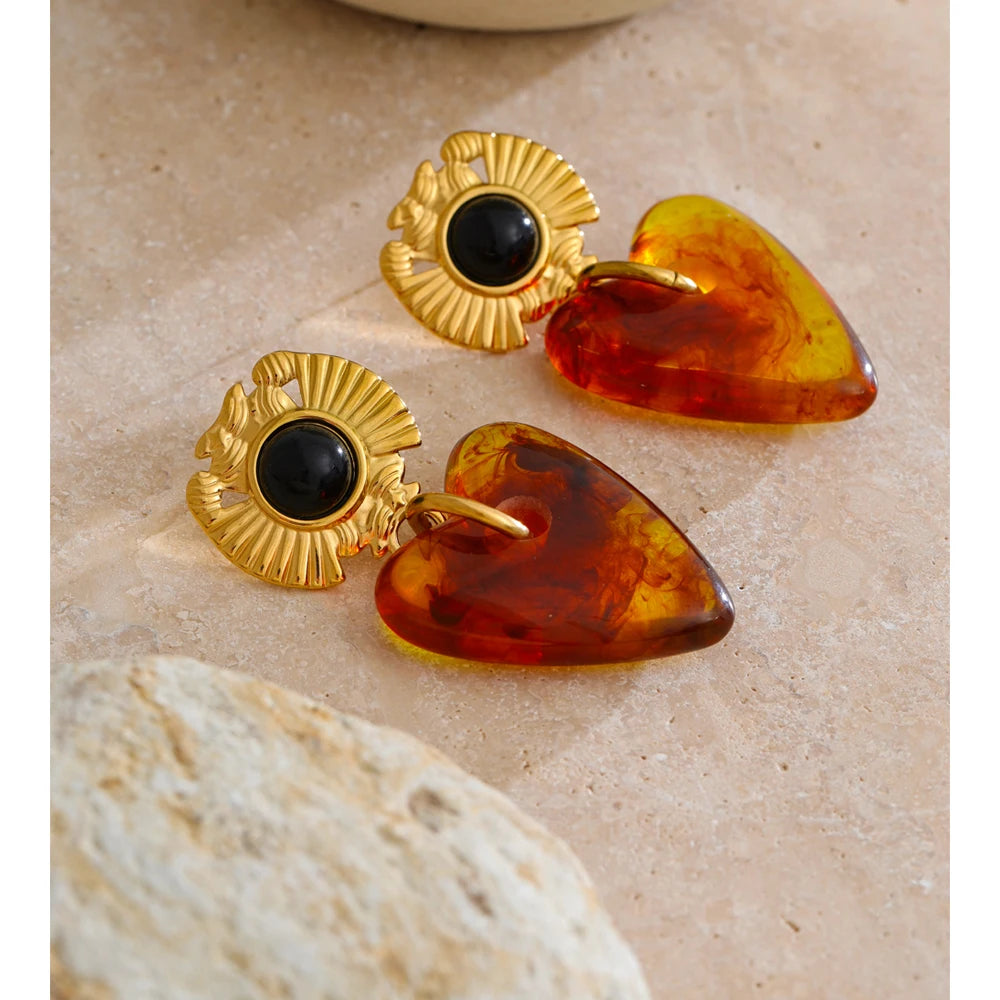 Amber Glow Earrings