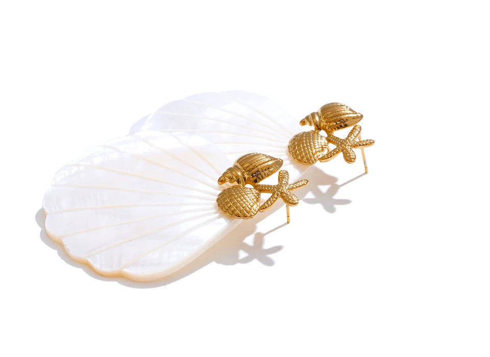 Ocean Muse Shell Earrings