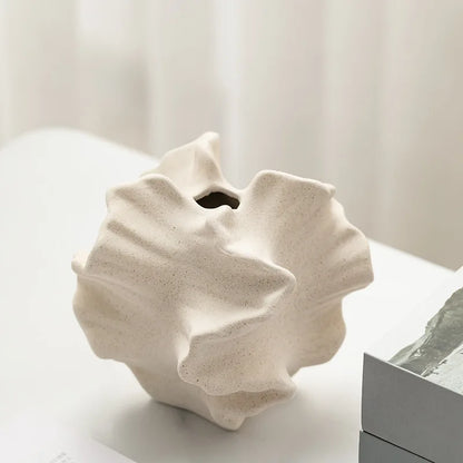 Boho Ceramic Vase - Wave Collection