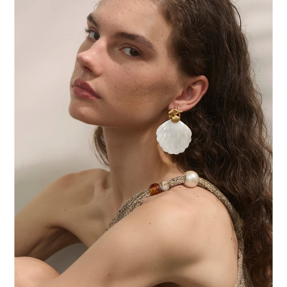 Ocean Muse Shell Earrings
