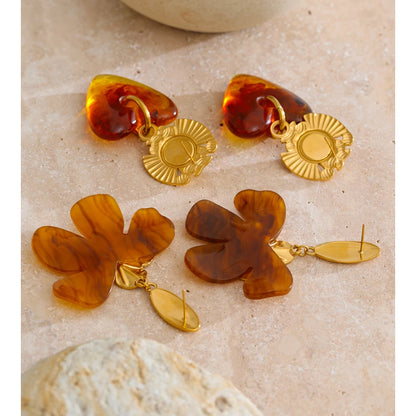 Amber Glow Earrings