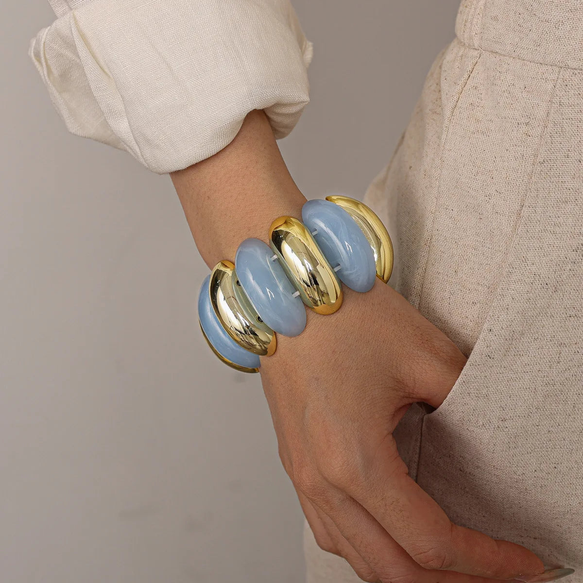Boho Azure Waves Bangles