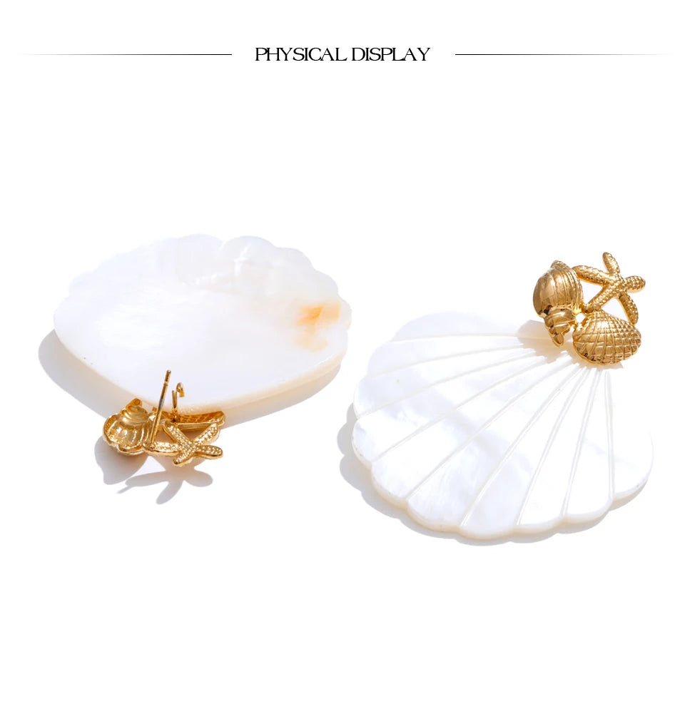 Ocean Muse Shell Earrings