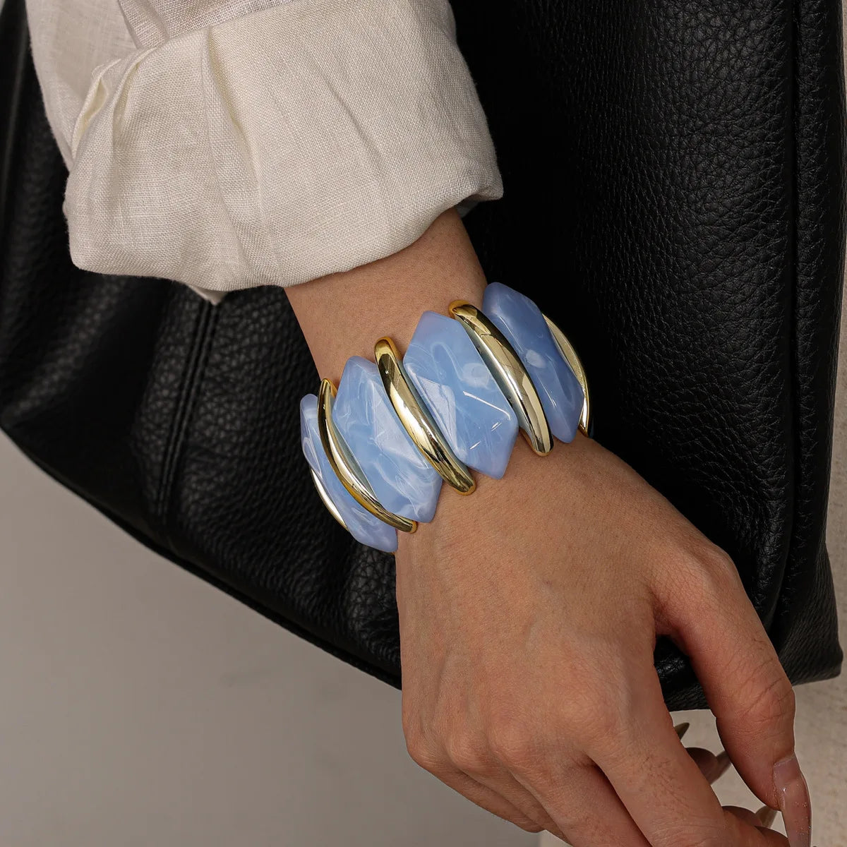 Boho Azure Waves Bangles