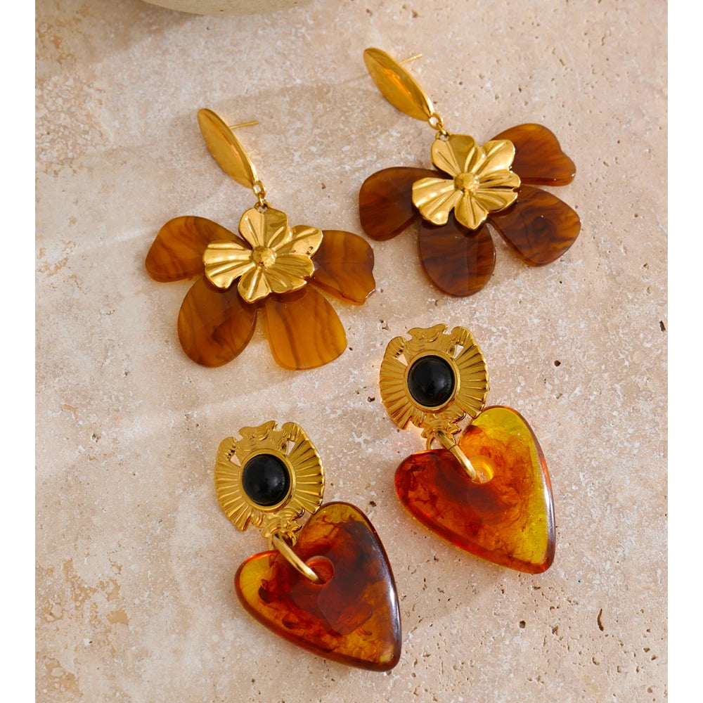 Amber Glow Earrings