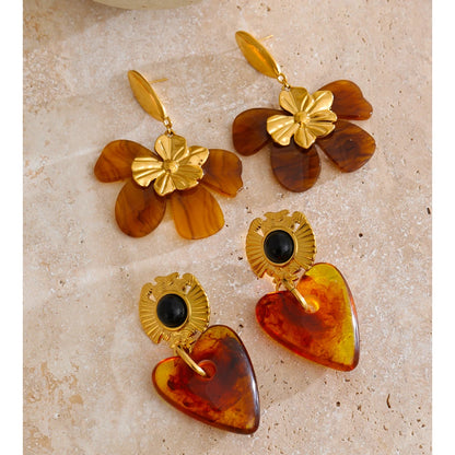 Amber Glow Earrings