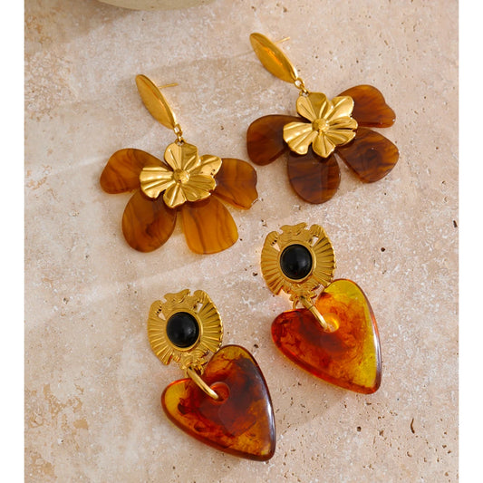 Amber Glow Earrings